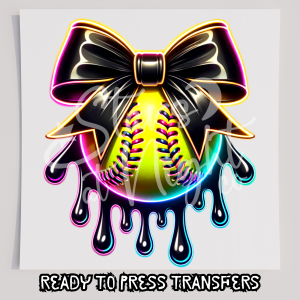 Softball Drip With Bow